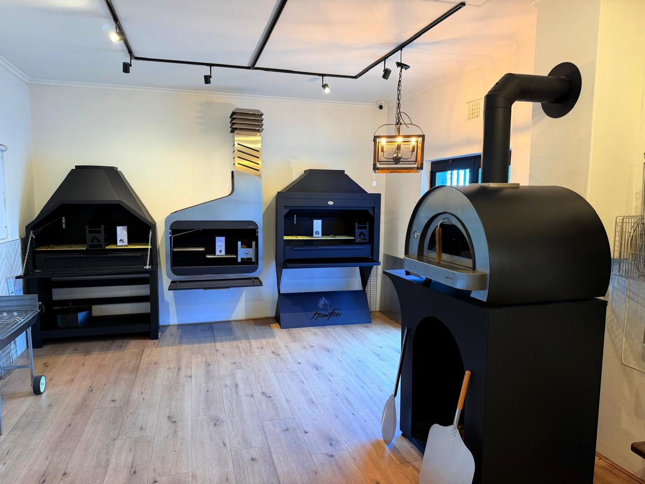 Hyper Fires Brackenfell showroom with fireplace display units