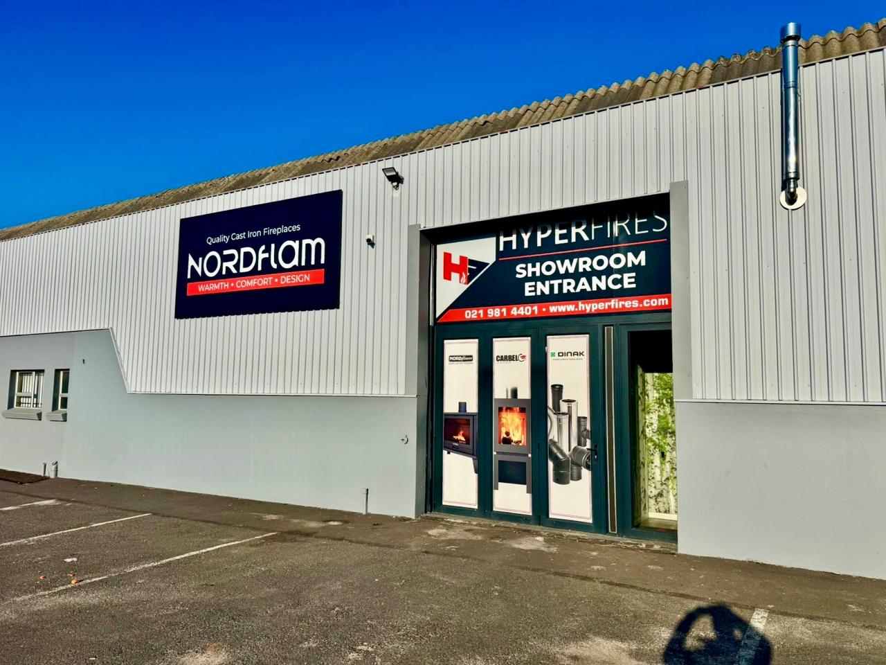 Hyper Fires warehouse entrance