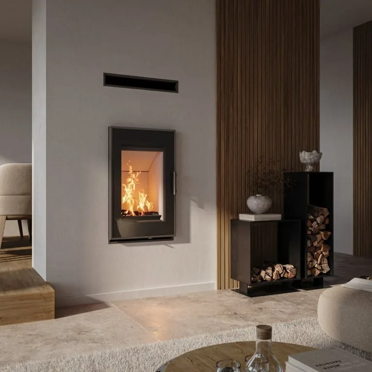 Carbel Vision built-in fireplace in an interior