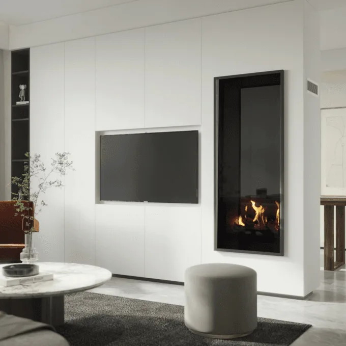 SAFIRE Pure View Skyline 600 flueless gas fireplace
