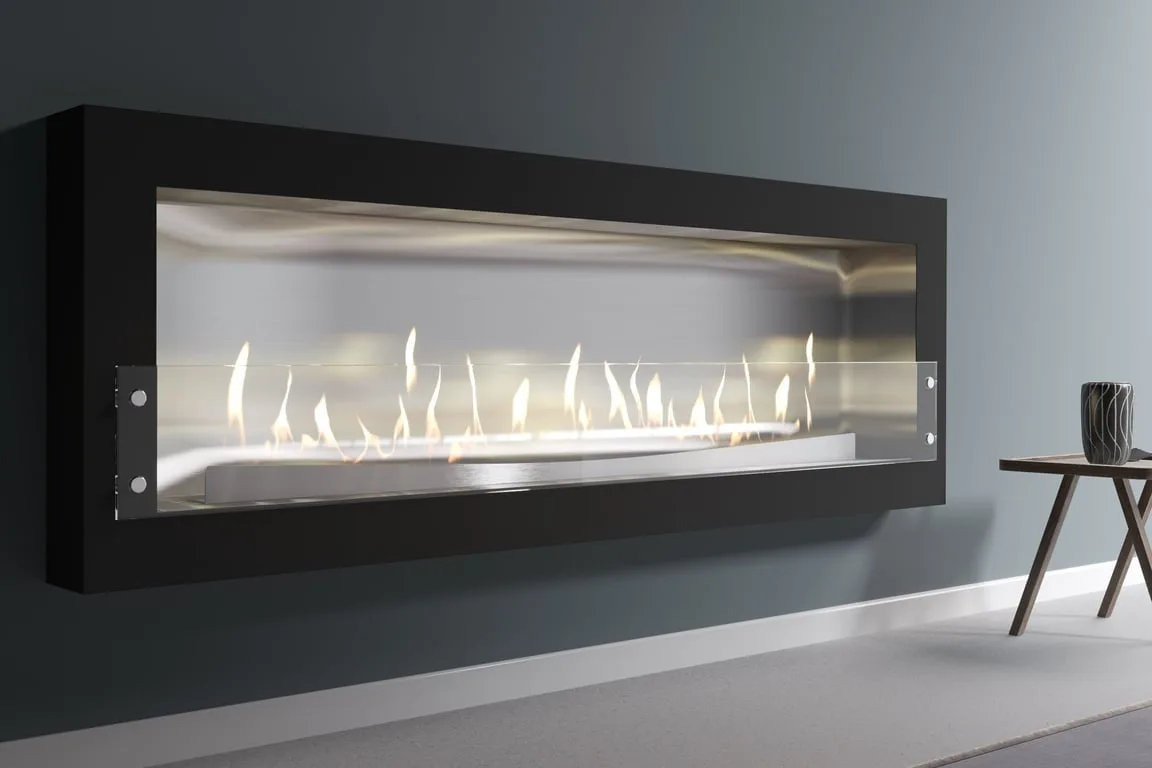 SAFIRE Chanterie wall-mounted flueless gas fireplace