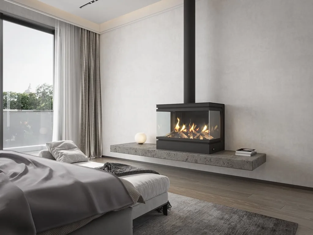 SAFIRE Emberglo gas fireplace