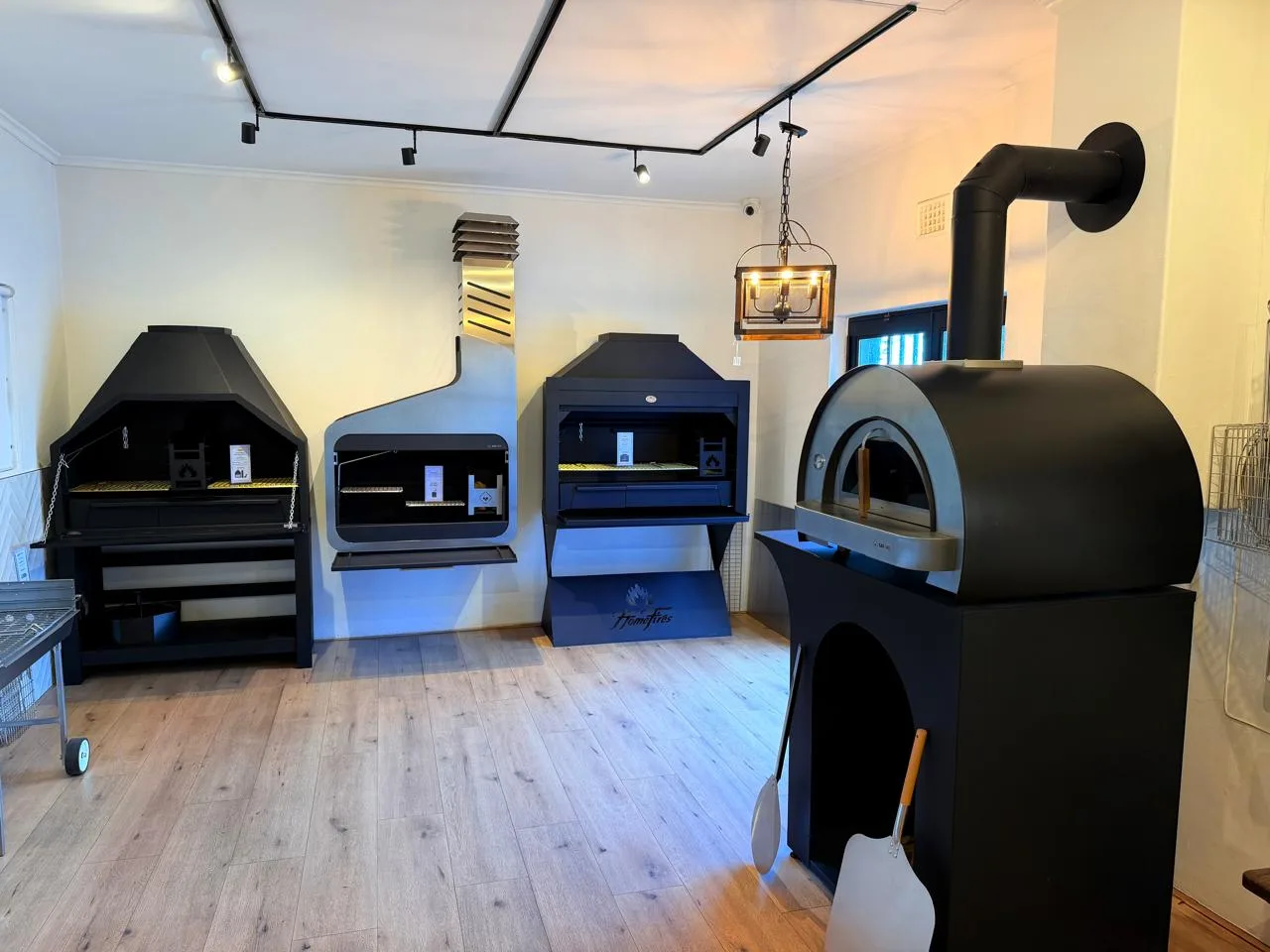 Hyper Fires Brackenfell showroom with fireplace display units