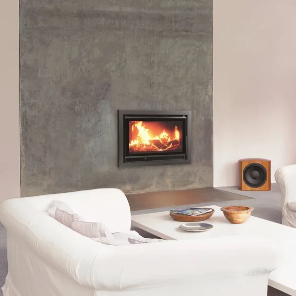 Carbel H69S fireplace in a styled interior