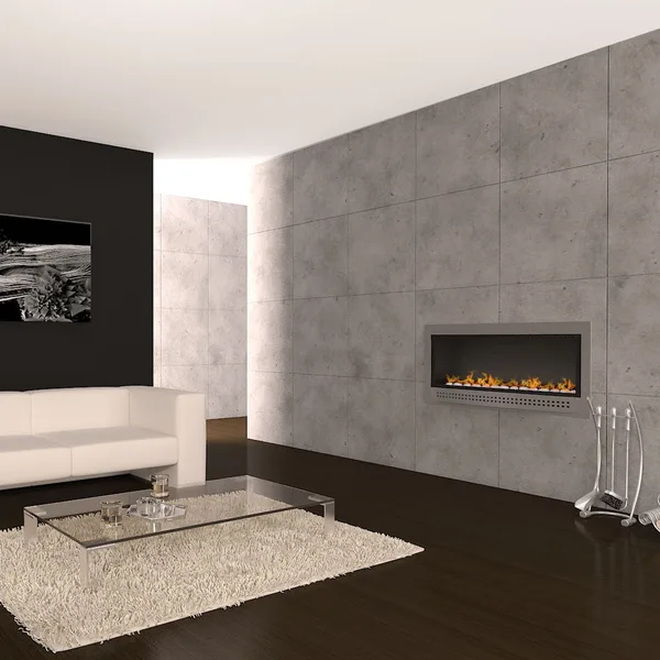 Chad-O-Glow Contemporary fireplace in a room