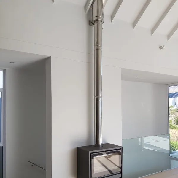 DINAK single wall 304 stainless steel flue section