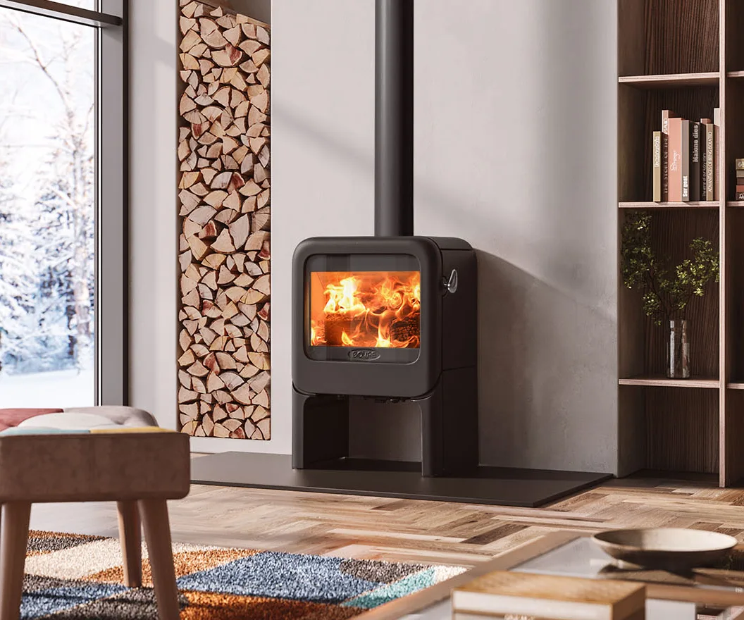 Rock 350 Woodburning Stove with Tablet Stand (2)