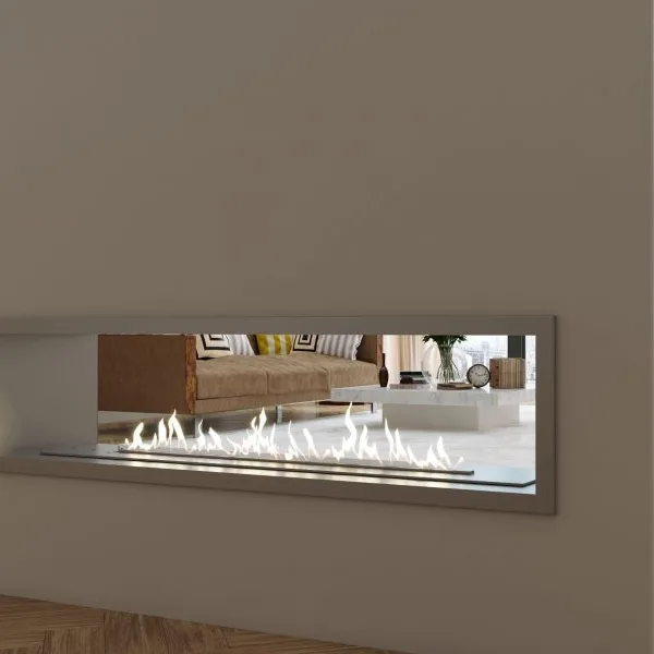 SAFIRE Built-in double sided gas fireplace