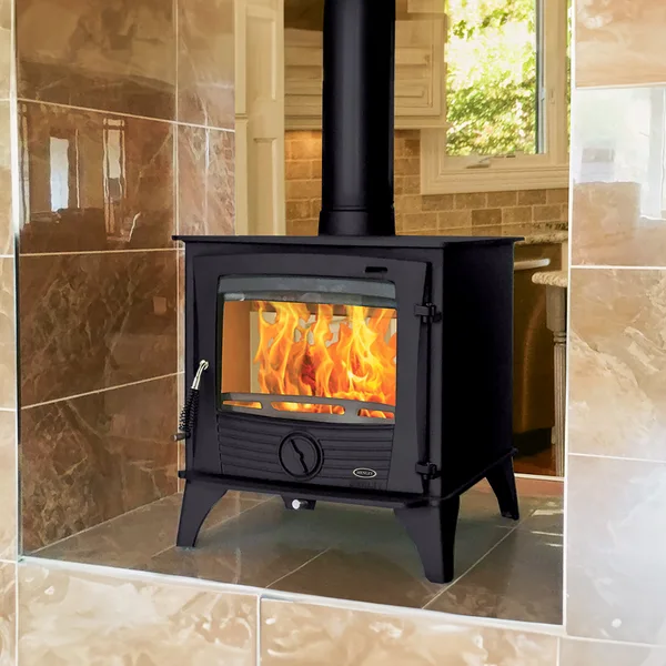 Henley Druid 14 double-sided fireplace in a room setting