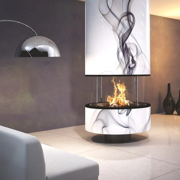 IRENIA 910 CENTRAL FIREPLACE VOLUTE
