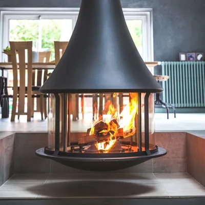 ZELIA 908 CENTRAL FIREPLACE SUSPENDED