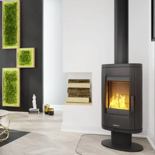 Nordflam Augusta freestanding fireplace render