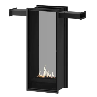 SAfire-Pureview-Skyline-600-See-Through-Flueless-Gas-Fireplace-BLACK