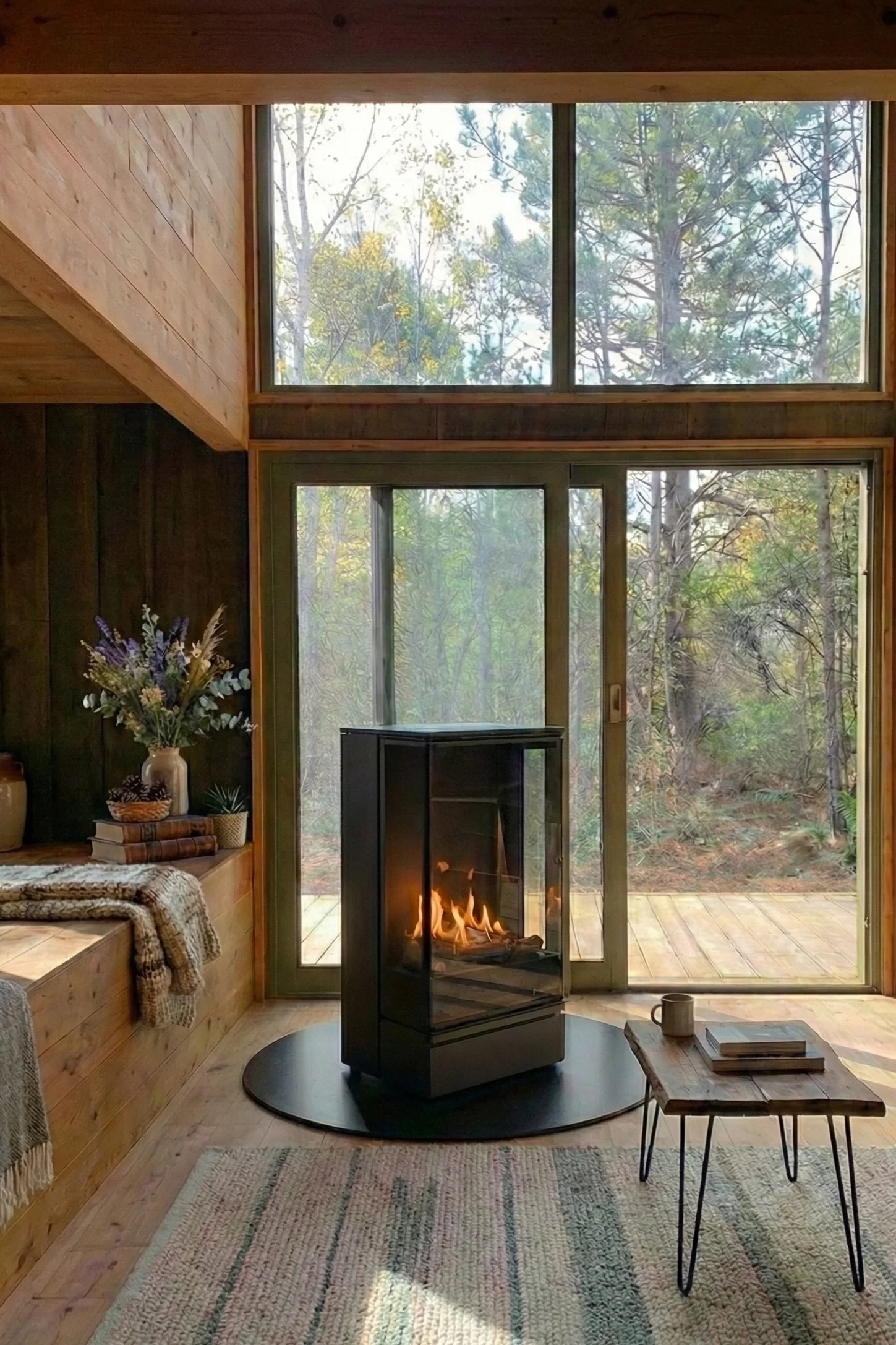 SAFIRE Ai wall-mounted flueless gas fireplace